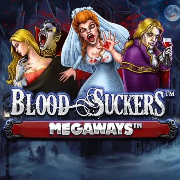 Blood Suckers Megaways slot logo by Red Tiger Gaming at BetOnRed Casino